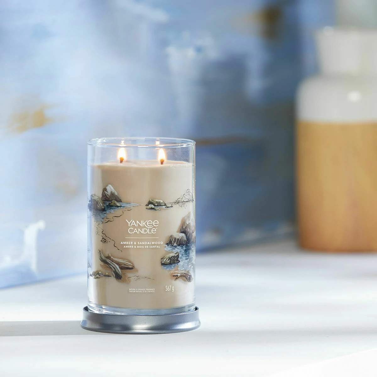 Yankee Candle Amber & Sandalwood Signature Large Tumbler Candle 5 Yankee Candle Amber & Sandalwood Signature Large Tumbler Candle - Image 3