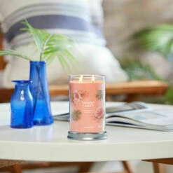 Yankee Candle Tropical Breeze Signature Large Tumbler Candle -Campus Gifts Sales yankee candle 1630053e tropical breeze signature large tumbler candle lifestyle 1