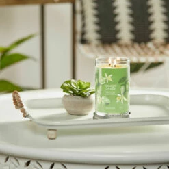 Yankee Candle Vanilla Lime Signature Large Tumbler Candle -Campus Gifts Sales yankee candle 1630721e vanilla lime signature large tumbler candle lifestyle 2