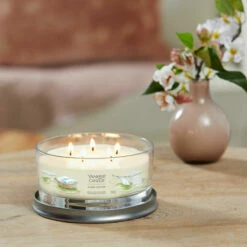 Yankee Candle Clean Cotton Signature Multi-Wick Tumbler Candle -Campus Gifts Sales yankee candle 1630816e clean cotton signature multi wick tumbler lifestyle 1