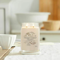 Yankee Candle Warm Cashmere Signature Large Jar Candle 11 Yankee Candle Warm Cashmere Signature Large Jar Candle -Campus Gifts Sales yankee candle 1701379e warm cashmere signature large jar candle lifestyle 2