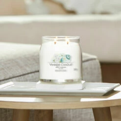 Yankee Candle Baby Powder Signature Medium Jar Candle -Campus Gifts Sales yankee candle 1701381e baby powder signature medium jar candle lifestyle 1