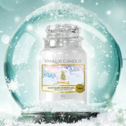 Yankee Candle Snow Globe Wonderland Large Jar Candle -Campus Gifts Sales yankee candle 1720942e snow globe wonderland large jar candle lifestyle 2