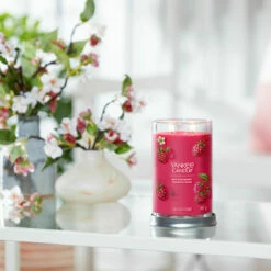 Yankee Candle Red Raspberry Signature Large Tumbler Candle 7 Yankee Candle Red Raspberry Signature Large Tumbler Candle -Campus Gifts Sales yankee candle 1724404e red raspberry signature large tumbler candle lifestyle 1