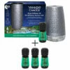 Yankee Candle Peaceful Dreams Silver Sleep Diffuser Starter Kit With 3 Refills -Campus Gifts Sales yankee candle peaceful dreams sleep diffuser stater kit bundle 1